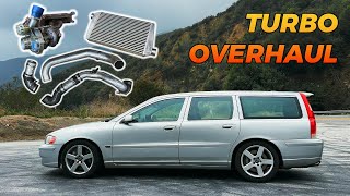 Replacing the ENTIRE TURBO SYSTEM on My Cheap Volvo V70R [upl. by Yesac]