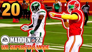 MADDEN 24 SUPERSTAR MODE WR EP 20  IT’S PLAYOFF TIME BABY  AFC Wild Card Rd VS NY Jets [upl. by Aynosal]