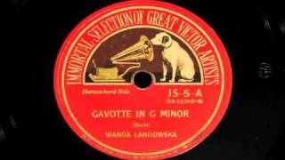 Wanda Landowska plays Gavotte by Bach [upl. by Niko54]