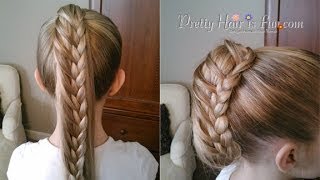 How To Ladder Braid Pulled Ponytail amp Updo  Pretty Hair is Fun [upl. by Alberik]