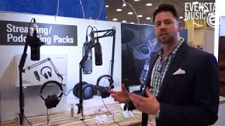 NAMM 2019  Audio Technica AT2035PK AT2020USBPK AT2005USBPK AT2020PK [upl. by Shena]