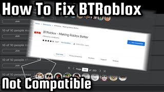 how to fix BTRoblox not compatible check pinned comment [upl. by Rainwater]