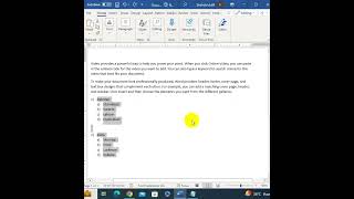 MS WORD HORIZONTAL LIST VIEW SIDE BY SIDE shorts youtubeshorts trandingshorts advanceexcel [upl. by Irbmac502]