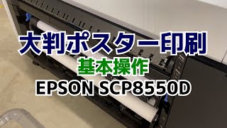 大判ポスター印刷 EPSON SCP8550D [upl. by Anorahs]