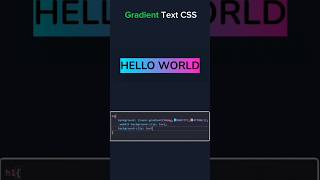 Gradient Text css css webdesign [upl. by Hakim]