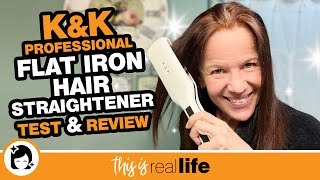 KampK Professional Flat Iron Hair Straightener Test amp Review THIS IS REAL LIFE [upl. by Gorrono280]