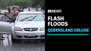 Homes flooded and several people rescued as storms roll over southeast Queensland  ABC News [upl. by Neveda]