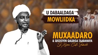 Muxaadaro Iyo Qisooyin Qalbiga Taabanaaya  Sh Hussein Ali Jabuuti 2024  Dhalashada Nabiga [upl. by Gannie]