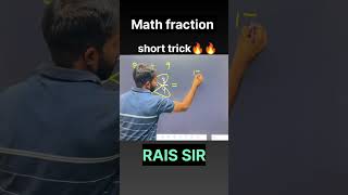 MATH FRACTION SHORT TRICK 👍 mathstricks ssccgl sscchsl sscmts ntpc [upl. by Ainel]