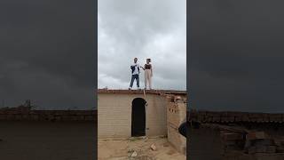 kothe per gane ki shooting ho rahi hai video song YouTube short funny video viral 🕺Aarju Rane [upl. by Redvers514]