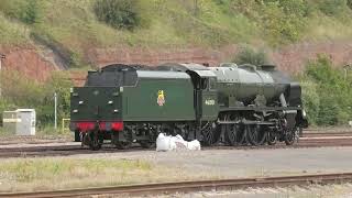 46100 Royal Scot Arriving Light Engine  Bristol East Depot  101023 [upl. by Nnylorac]