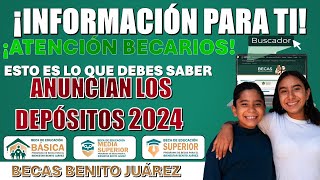 🔴INFORMACIÓN PPARA TI🔴 ¿YA SABES CUANDO TE CAE EL PAGO DE LA BECA BENITO JUÁREZ EN 2024 [upl. by Gnot]