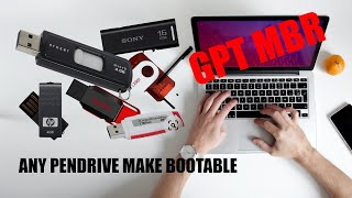 Pendrive Ko Bootable Kaise Banaye GPT MBR Rufus [upl. by Akeinahs]