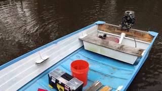 25 HP Mercury Restoration 1983 Part 10 Outboard on Boat Test It Works Great [upl. by Robbert]