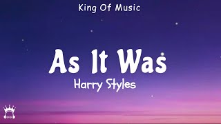 Harry Styles  As It Was Lyrics [upl. by Finley]