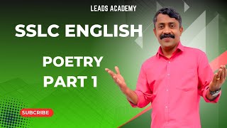 Class 10 English  Poetry Part 1  Easy Learning for Kerala Syllabus  Leads Academy [upl. by Rednazxela]