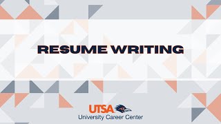 Resume Writing tutorial [upl. by Nylteak831]