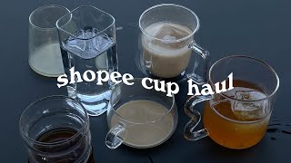 the most aesthetic shopee cup haul [upl. by Bindman476]