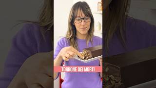 🍫✨ TORRONE DEI MORTI 🎃 ricetta ricette torrone torronedeimorti torronealcioccolato cioccolato [upl. by Wahl]