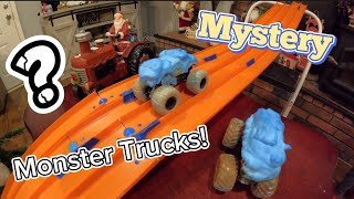 Mystery Monster Truck Ramp Surprise What trucks will they be Holiday edition [upl. by Frye]