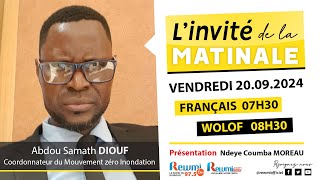 Invite de la Matinale  Avec Abdou Samath DIOUF 20 Septembre 2024 Fr…Rewmi Officiel [upl. by Marquet764]