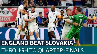 England reach Euro 2024 quarterfinals after comeback win against Slovakia  ITV News [upl. by Lenneuq]