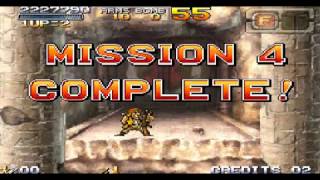 NDS metal slug 7 HARD no death ALL clear TARMA [upl. by Aihsenot]