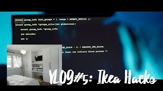 vlog 5 I HACKED THE MAINFRAME Ikea wardrobe hack [upl. by Dranel]