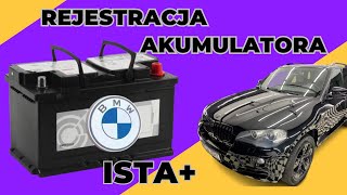 BMW REJESTRACJA AKUMULATORA ISTA  WYMIANA AKUMULATORA  BMW BATTERY REGISTRATION [upl. by Eixor]