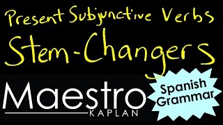 Present Subjunctive STEM CHANGING verbs [upl. by Tito]