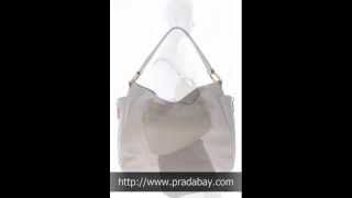 Prada Leather Sacca Vitello Daino Hobo Bag [upl. by Rialb777]