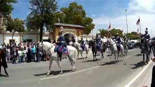 Parada Hipica Guardia Real en Feria Jerez 2018 [upl. by Ochs]