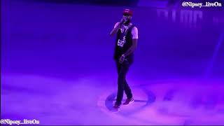 Nipsey hussle and Yg perform at los Angeles victory lap tour [upl. by Ajnat]