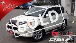 SOLD 2009 Toyota Rav4 Limited Preview For Sale At Valley Toyota Scion In Chilliwack BC [upl. by Airdnna226]