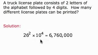 Multiplication Principle and Tree Diagrams movie 44 [upl. by Filler]