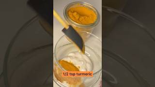 Use Turmeric For Glowing Skin Reduce Dark Spots amp Pigmentation Turmeric Yogurt Face MaskShorts [upl. by Wolenik]