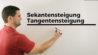 Sekantensteigung Tangentensteigung Ableitung Ableiten Übersicht  Mathe by Daniel Jung [upl. by Arenat]