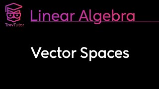 VECTOR SPACES  LINEAR ALGEBRA [upl. by Ardnas]