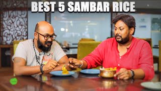 BEST 5 SAMBAR RICES IN HYDERABAD  AMAZING INDIAN FOOD [upl. by Jerrold]