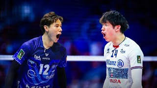 Ran Takahashi VS Yuki Ishikawa  Monza vs Milano  Superlega 2023 [upl. by Oeak]