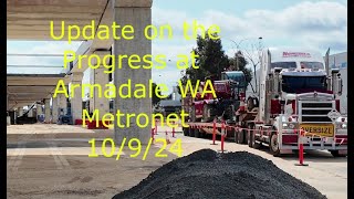 Update on the Armadale WA Metronet work sites 10 9 24 [upl. by Giarla]