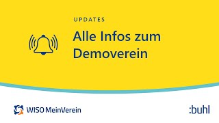 Alle Infos zum Demoverein  WISO MeinVerein Web mit Demo Daten testen Tutorial  Vereinssoftware [upl. by Sair]