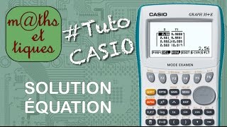 FONCTIONS  Déterminer un encadrement de la solution dune équation  Tutoriel CASIO [upl. by Illa]