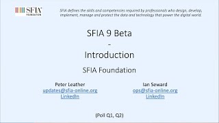 SFIA V9 Beta  Launch Webinar July 2024 [upl. by Kalinda957]