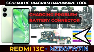 Redmi 13C MZB0FW7IN charging not working  battery connector ways Schematic Diagram  DMR SOLUTION [upl. by Gunnar439]