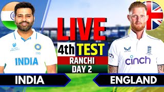 India vs England 4th Test  India vs England Live  IND vs ENG Live Score amp Commentary Session 2 [upl. by Edahsalof553]