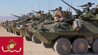 USMC Powerful LAV25 amphibious armored vehicles during combat exercises [upl. by Aihsaei]