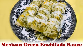 Mexican Green Enchilada Sauce Recipe  Easy amp Delicious Homemade Sauce  StepbyStep Guide [upl. by Thomasine]