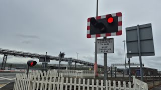 Fishguard Harbour Level Crossing Pembrokeshire 02072024 [upl. by Brittani601]