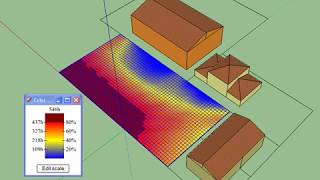 Orientation  exposition  ensoleillement maison appartement  simulation ombres portées sur terrain [upl. by Ikeda]